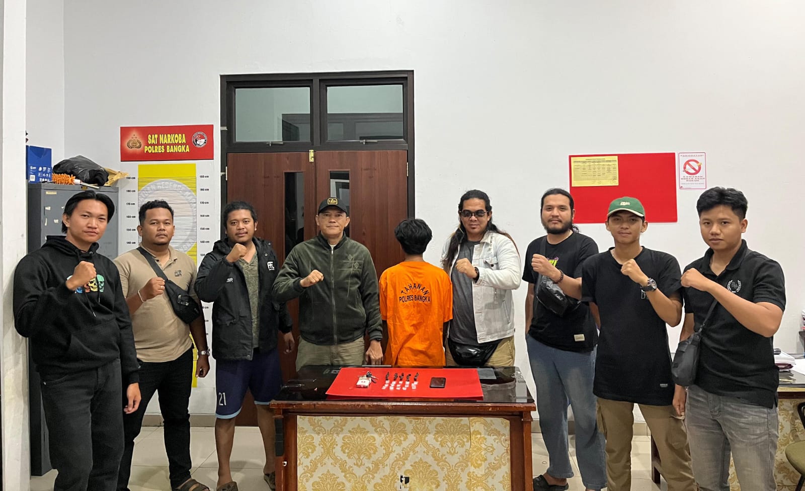 Satresnarkoba Polres Bangka Tangkap Pria Pembawa 15 Paket Sabu di Mendo Barat