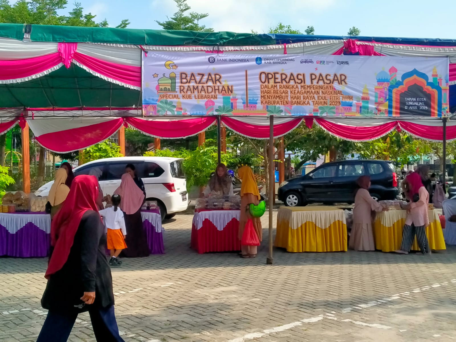 Ada Operasi Pasar di Taman Kota Sungailiat, Ini Rincian Harganya 