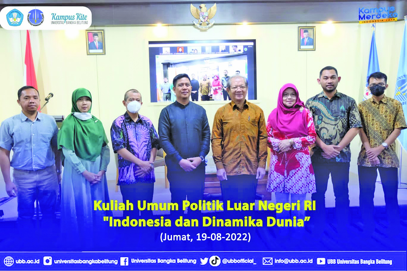 Kemenlu Beri Kuliah UmumIndonesia & Dinamika Dunia di UBB  