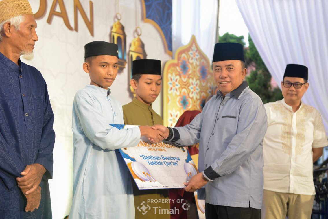 Tak Menyangka, Santri Tahfiz di Toboali Bersyukur Terima Bantuan Pendidikan dari PT Timah