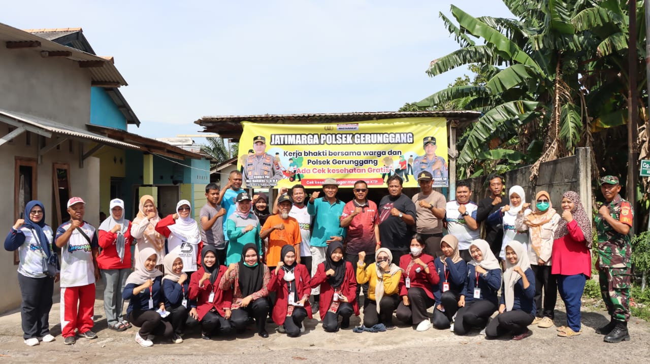 Kapolresta Pangkalpinang Pimpin Kerja Bakti Akbar: Sinergi Polri dan Warga Gerunggang Sambut Musim Hujan