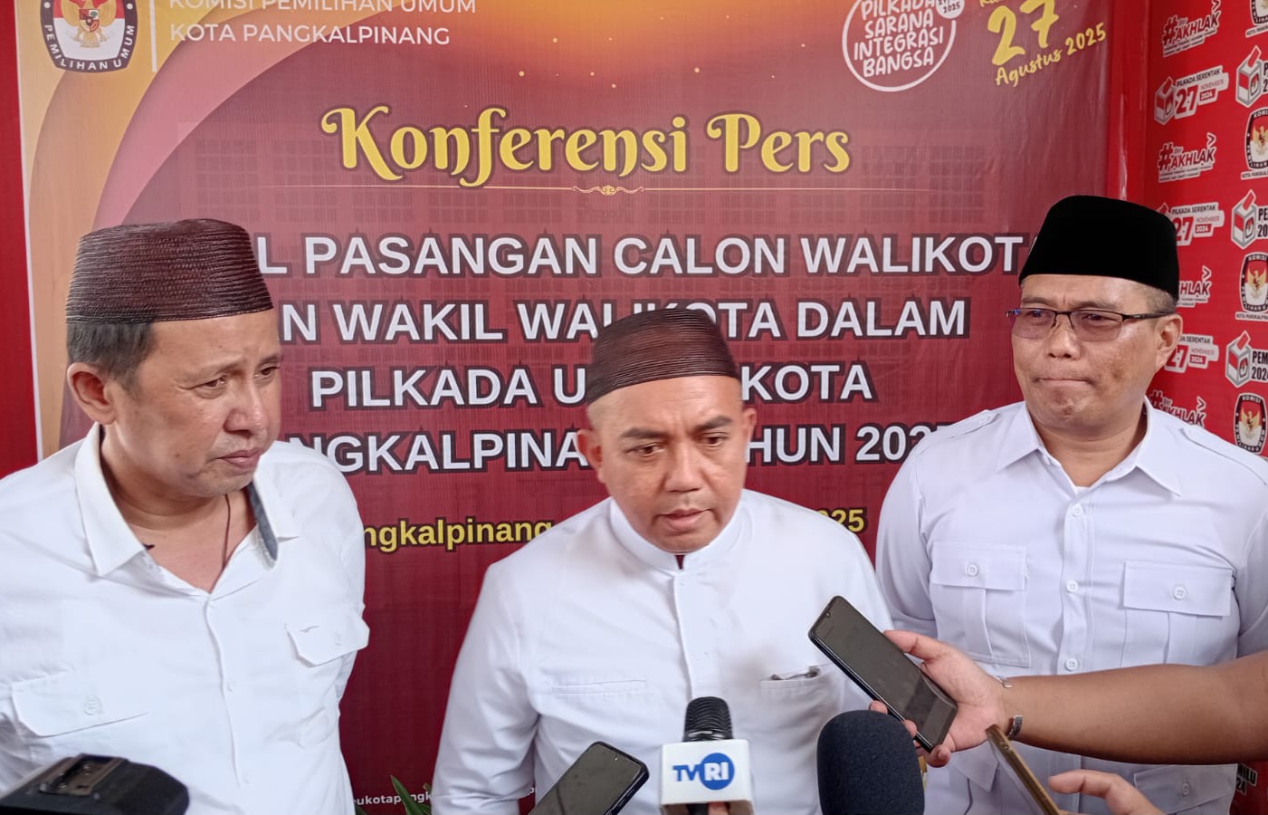 Daftar ke KPU, Molen-Zeki Penuhi Aspirasi Rakyat Pangkalpinang