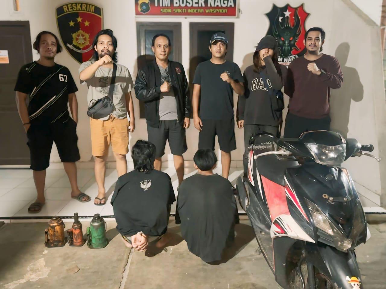 Bobol Bengkel Mobil, Dua Pemuda di Pangkalpinang Diciduk Buser Naga
