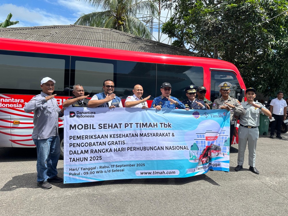 PT Timah dan Dishub Belitung Timur Sediakan Layanan Kesehatan Keliling di Terminal Manggar