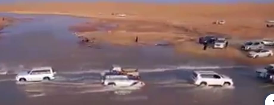 Netizen Bilang: Tanda Akhir Zaman... Saat Sungai & Danau Muncul di Arab