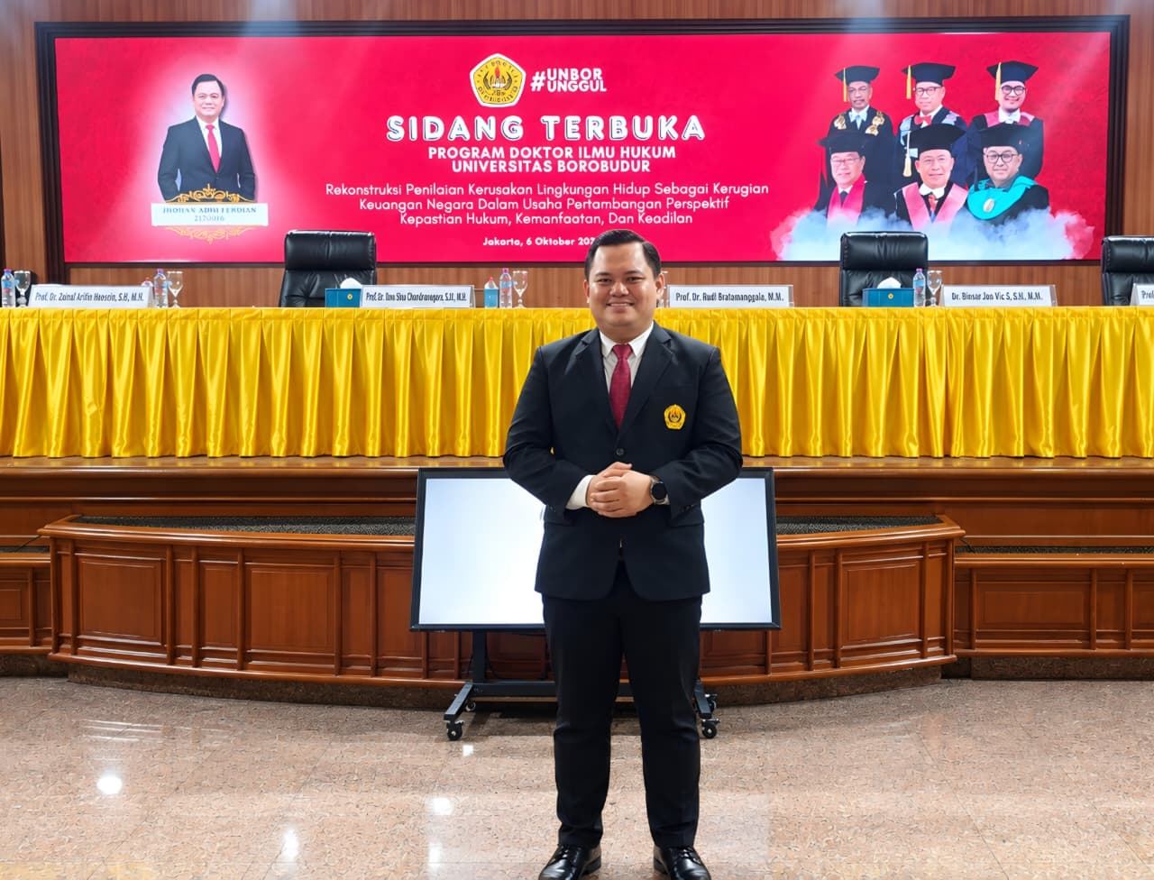Penelitian Kritis Kerugian Keuangan Negara Tipikor Pertambangan, Jhohan Adhi Ferdian Raih Gelar Doktor