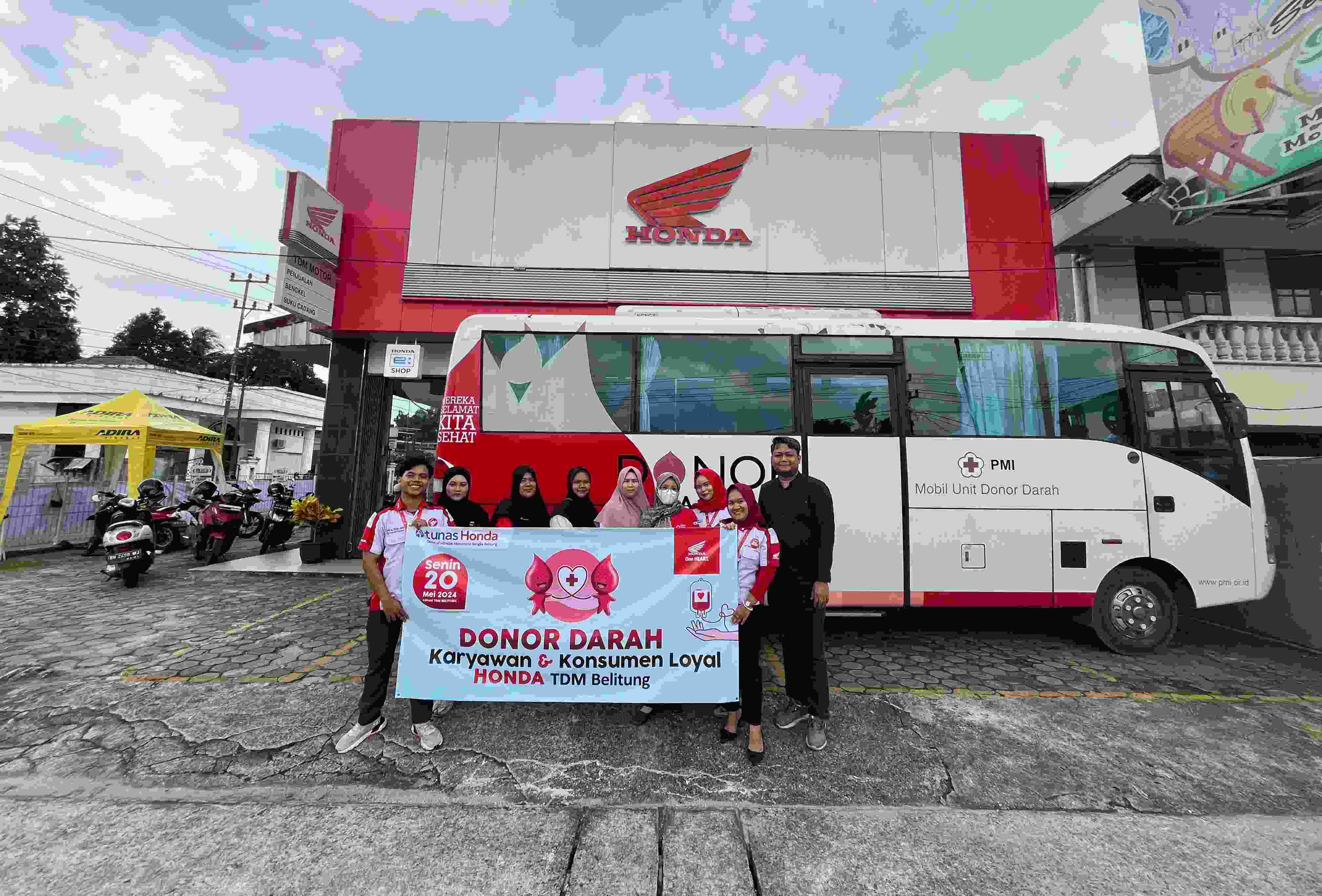 Aksi Sinergi Bagi Negeri, Honda Babel Ajak Konsumen Loyal Belitung Donor Darah