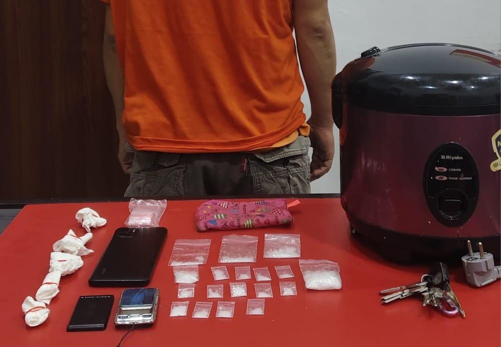 Pengedar di Sungailiat Ini Simpan Sabu Dalam Magic Com