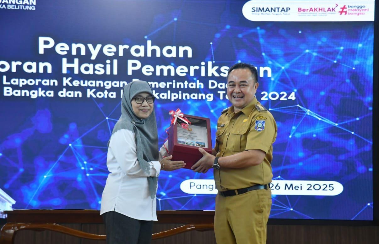 Pemkab Bangka Raih Opini WTP 9 Kali Berturut
