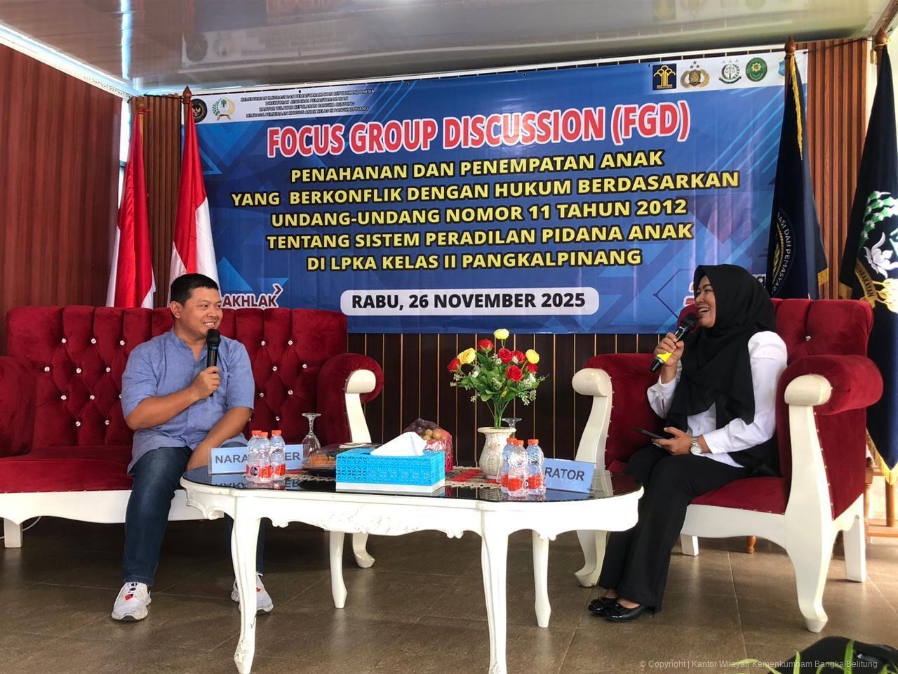 FGD Bahas Penahanan dan Penempatan Anak Berhadapan dengan Hukum Digelar di LPKA Pangkalpinang