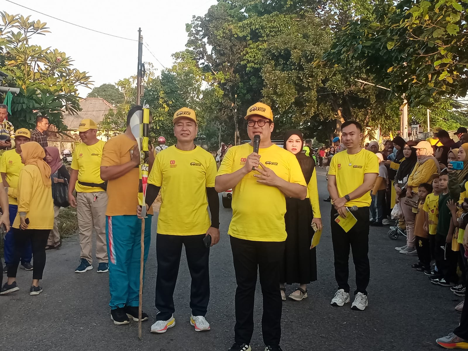 Ribuan Masyarakat Ramaikan Jalan Sehat HUT RI ke 80 DPD Partai Golkar Bangka