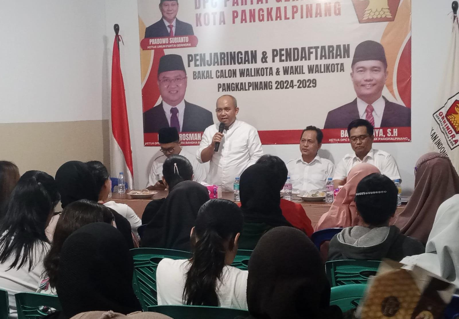 Kinerja Teruji, DPC Gerindra Pangkalpinang All Out Menangkan Molen-Hakim