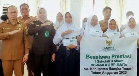 Bupati Algafry Sambut Baik Penyaluran Beasiswa Baznas