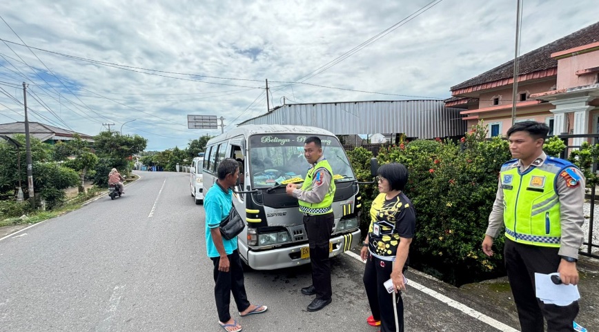 Satgas Binluh Polresta Pangkalpinang Gelar Rampcheck di Terminal Selindung, Pastikan Keselamatan Penumpang