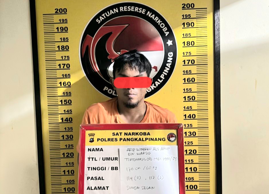 Pengedar Ekstasi di THM Pangkalpinang Ditangkap, 31 Pil Esktasi Disita