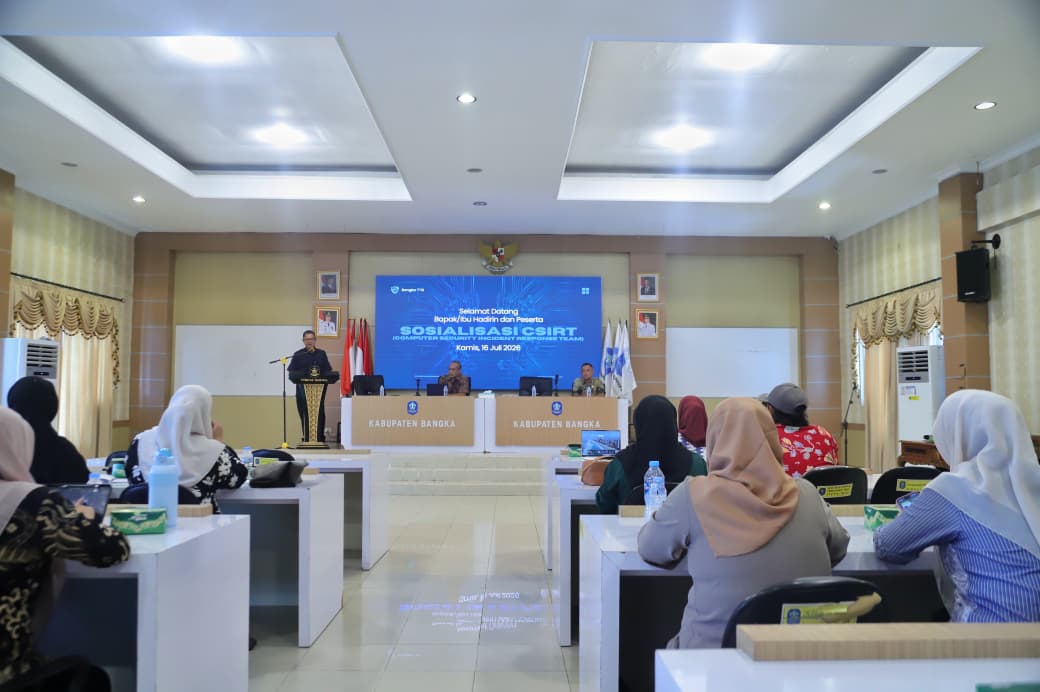 Hadapi Tantangan Transformasi Digital, Dinkominfotik Bangka Perkuat Ketahanan Siber Lewat CSIRT   