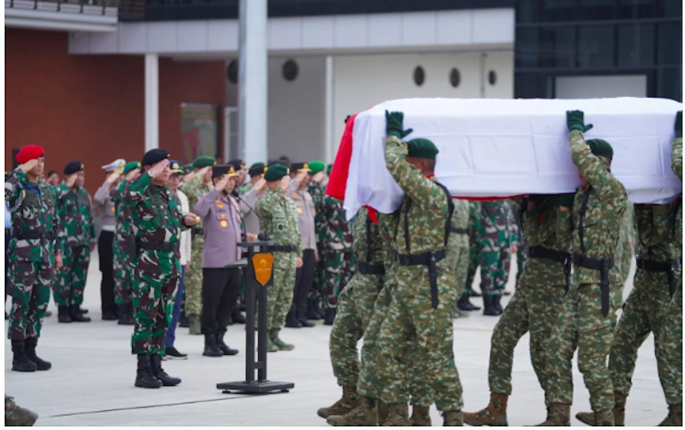 Panglima TNI Sambut Jenazah Korban Keganasan   KKB Papua, Pratu Ibrahim Dibawa ke Palembang