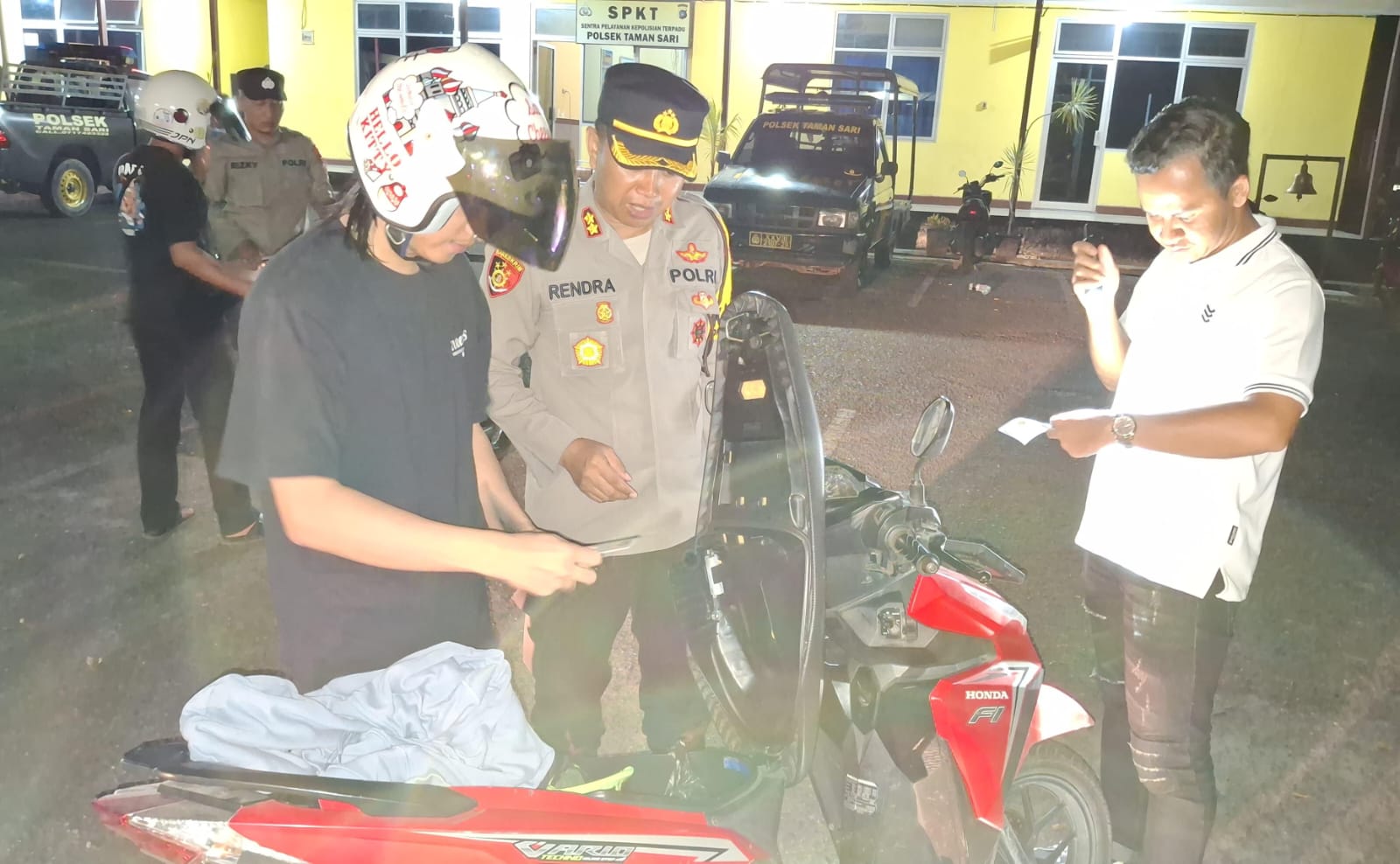 Cegah Gangguan Kamtibmas, Polresta Pangkalpinang Gelar Razia Simpatik