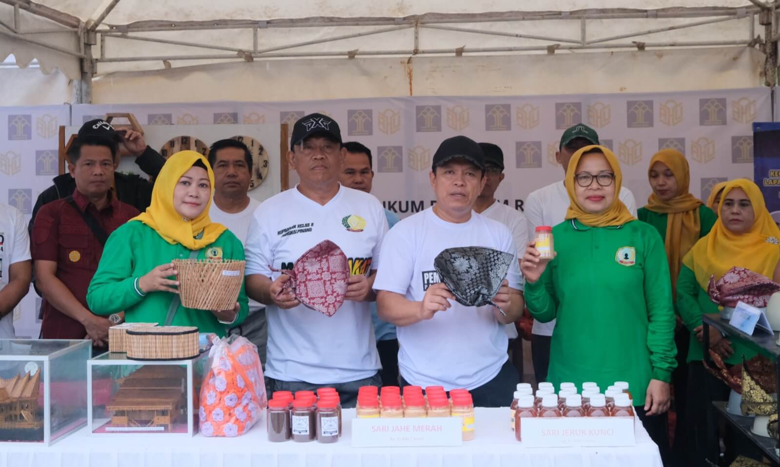 Karya Warga Binaan Lapas Dipamerkan di Taman Dealova Pangkalpinang