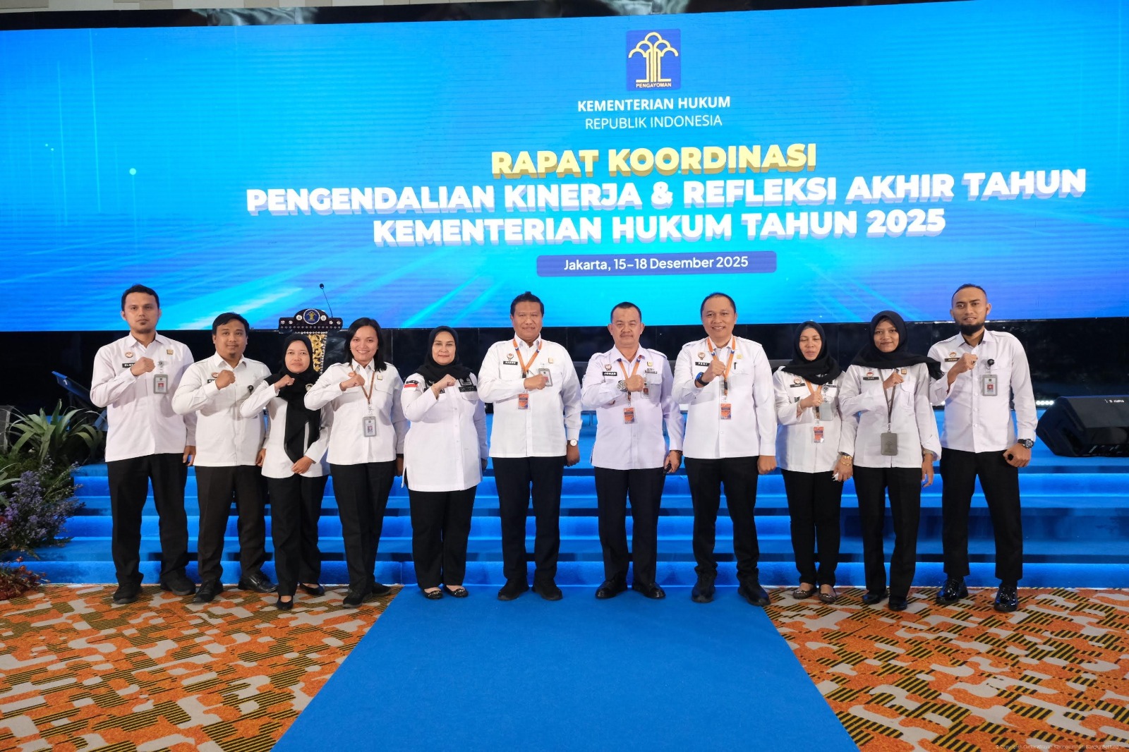Kemenkum Babel Ikuti Hari Ketiga Rakordal dan Refleksi Akhir Tahun Kementerian Hukum 2025
