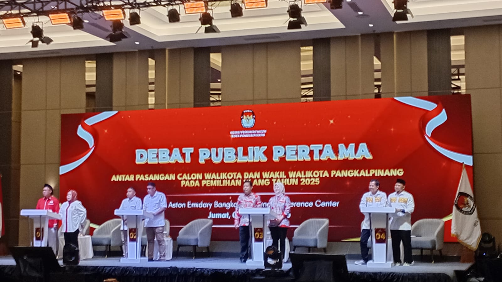 4 Paslon Pilkada Pangkalpinang Adu Visi Misi di Debat Publik