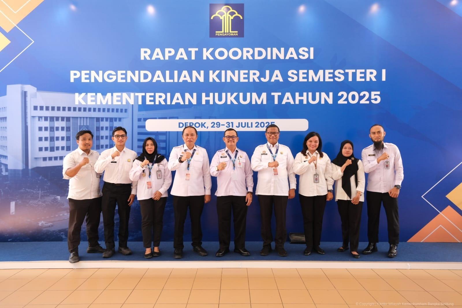 Hari Ke-2 Kanwil Kemenkum Babel Ikuti Rakor Terkait Pembahasan Rencana Strategis Kementerian Hukum RI