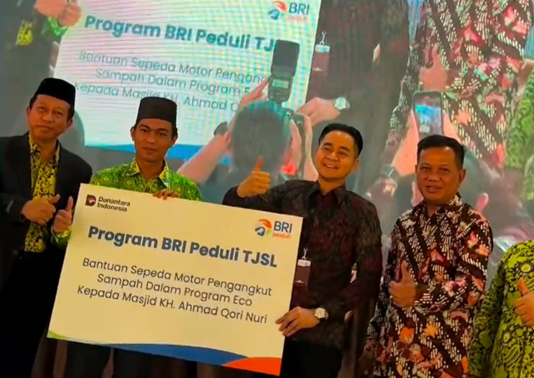 BRI Peduli Bantu Masjid KH Ahmad Qori Nuri Ogan Ilir