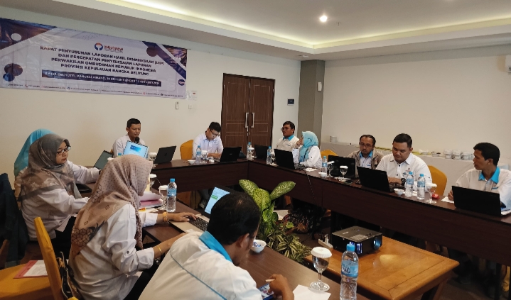 Optimalkan Penyelesaian Laporan, Ombudsman Babel Gelar Rapat Konsinyering Penyusunan LHP