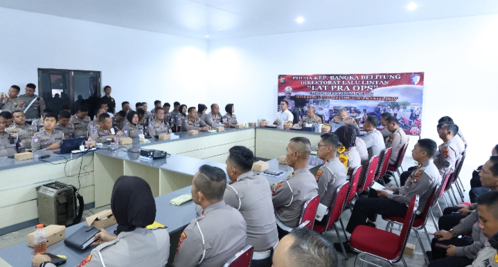 Dit Lantas Polda Babel Gelar Latpraops Jelang Operasi Patuh Menumbing 2025