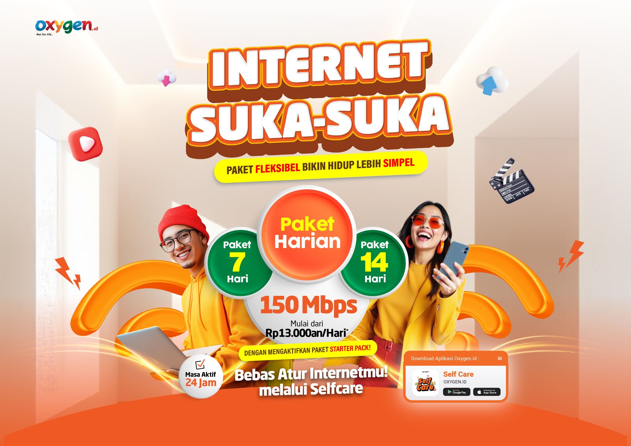 Oxygen.id Luncurkan Internet Suka-Suka, Unlimited Mulai Rp13 Ribuan