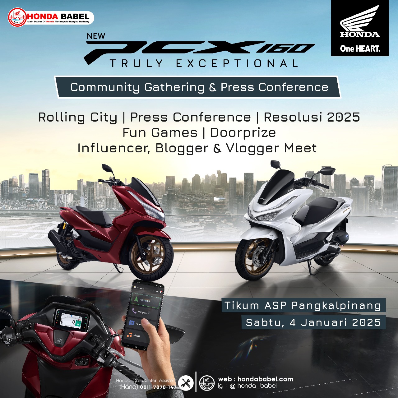 Honda Babel Ajak Jajal Puluhan New Honda PCX 160 