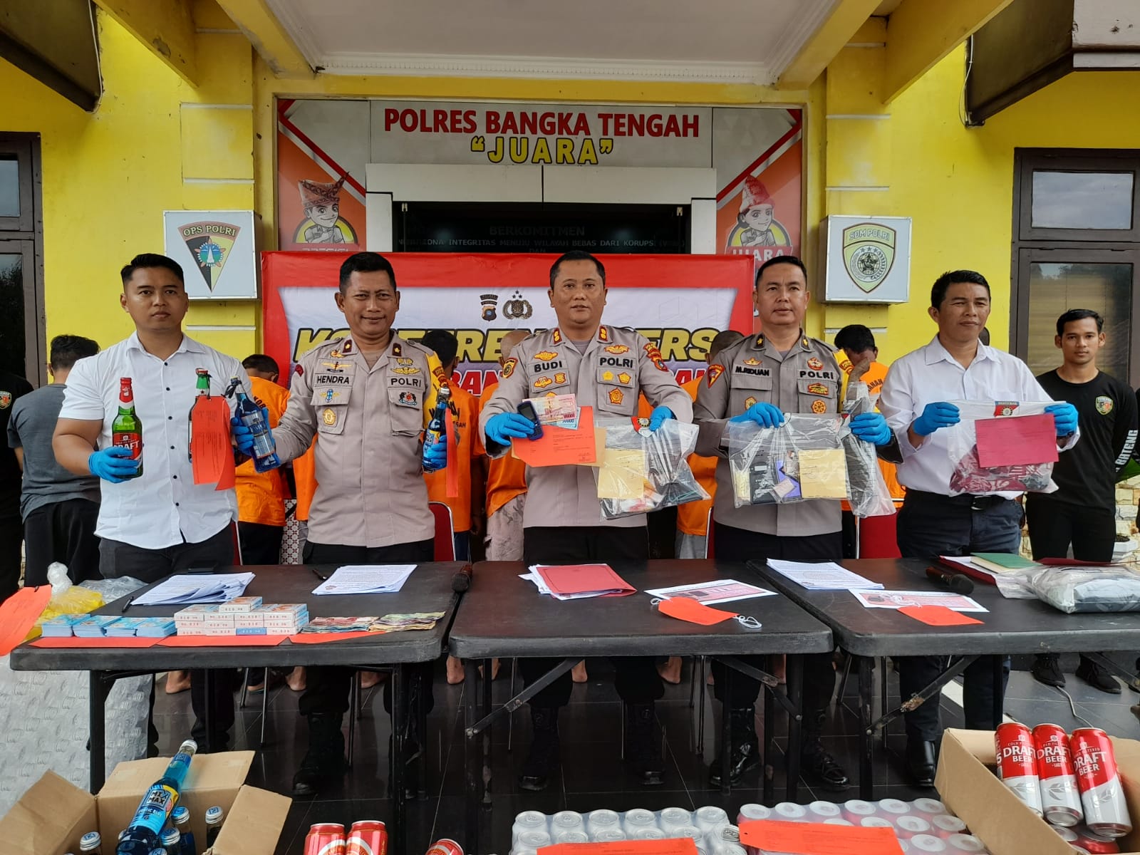 Ops Pekat Menumbing 2023, Polres Bateng Ungkap 10 Kasus, Ada Prostitusi