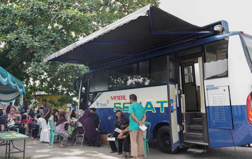 Peringati Bulan K3 Nasional, PT Timah Tbk Berikan Layanan Kesehatan Bagi Masyarakat di Belinyu