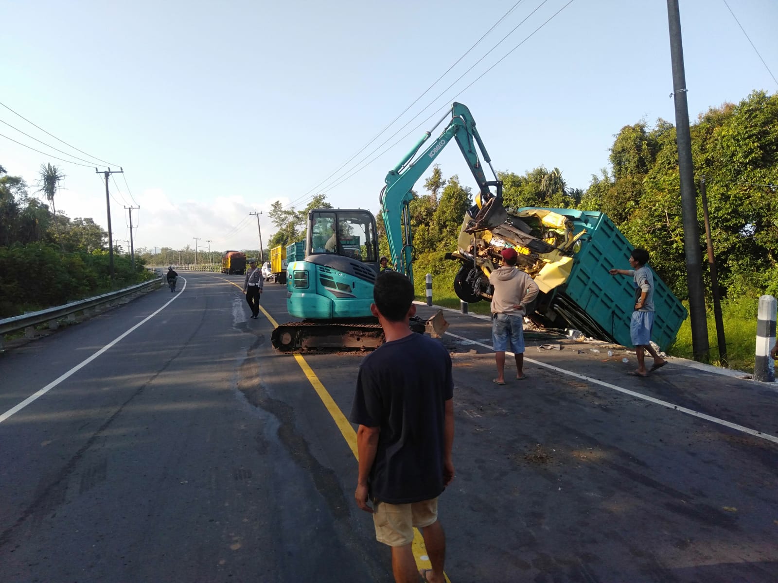 Begini Kronologi Kecelakaan 3 Truk di Desa Bikang, 1 Korban Tewas, 4 Luka-luka