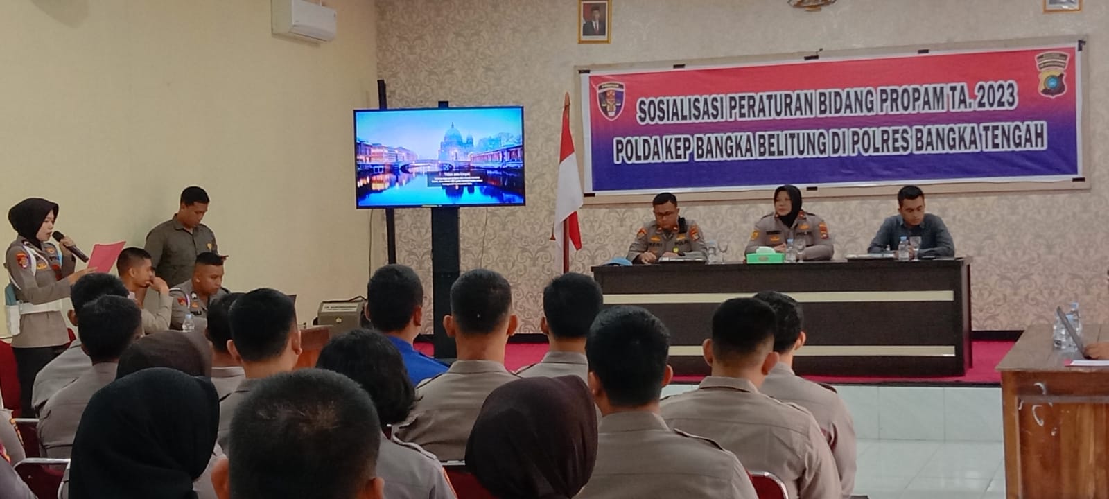 Cegah Pelanggaran Anggota Polri, Bidang Propam Polda Babel Gelar Sosialisasi ke Polres Bateng