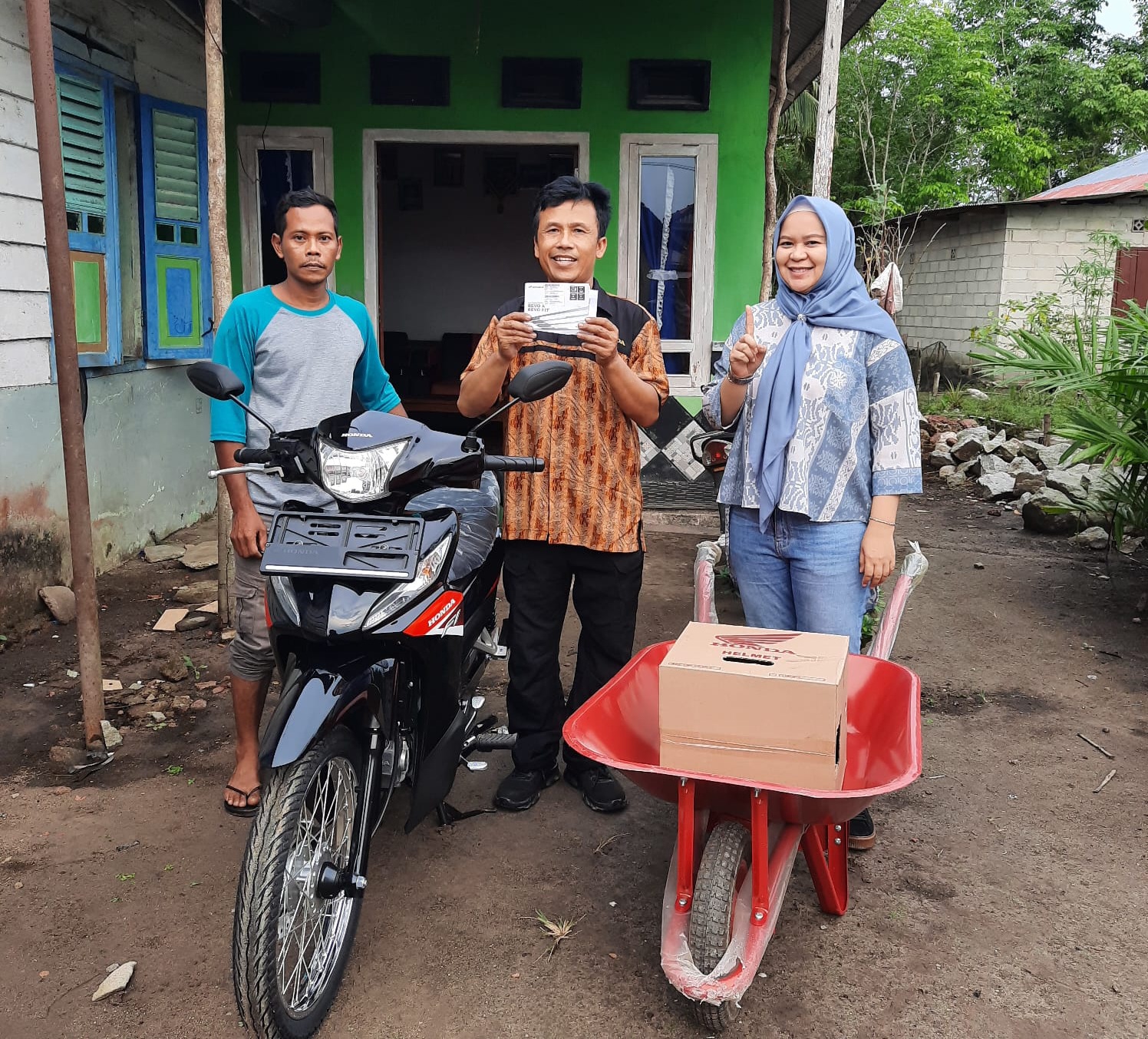 Khusus Petani Bangka, Kerja Sama Daya Motor Sungailiat dan BUMDES, Beli Motor Hadiah Gerobak Sorong 