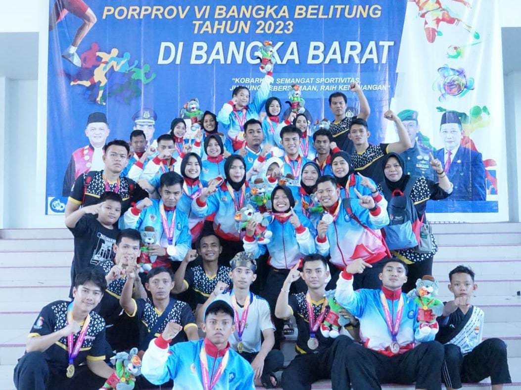 Selamat... Pesilat Bangka Juara Umum Porprov VI Babel 