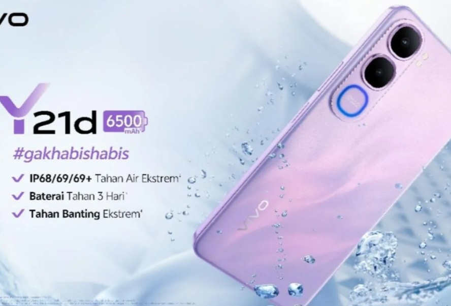 Vivo Y21d Masuk Indonesia, Standar Militer, Baterai Besar, Harga Rp2 Jutaan