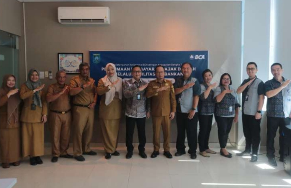 Bupati Bangka Tengah Teken Kesepakatan dengan BCA, Permudah Pembayaran Pajak Daerah