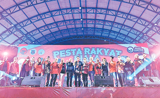 Festival Pesta Rakyat oleh PDIP dan Rudi Center Disambut Antusiasme Warga Pangkalpinang