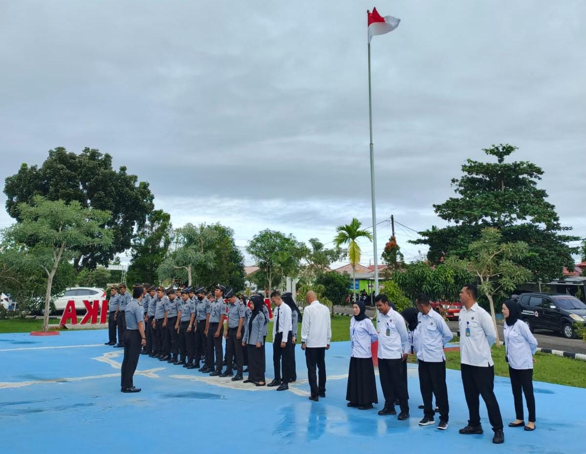 Wujudkan Sinergitas, Lapas Narkotika Pangkalpinang Gelar Apel Bersama BNN Kota Pangkalpinang