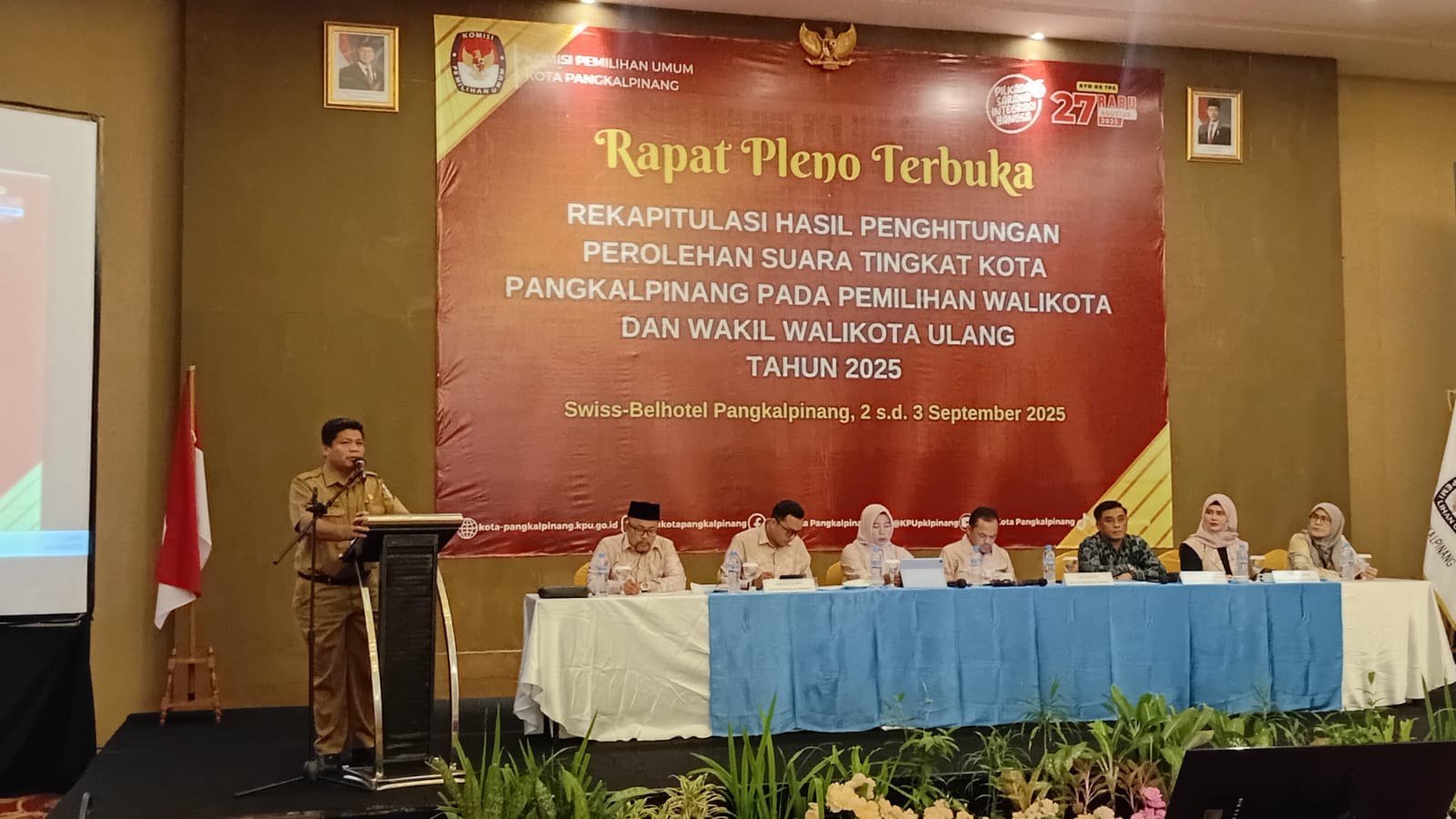 Pemkot Pangkalpinang Apresiasi Rapat Pleno Rekapitulasi Suara Pilwako 2025