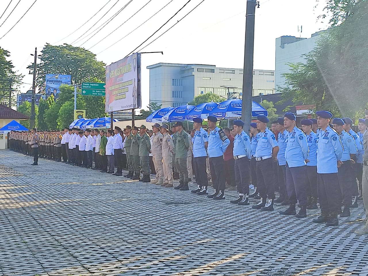 Gaspas Lapas Pangkalpinang Ikuti Apel Satkamling di Polresta Pangkalpinang