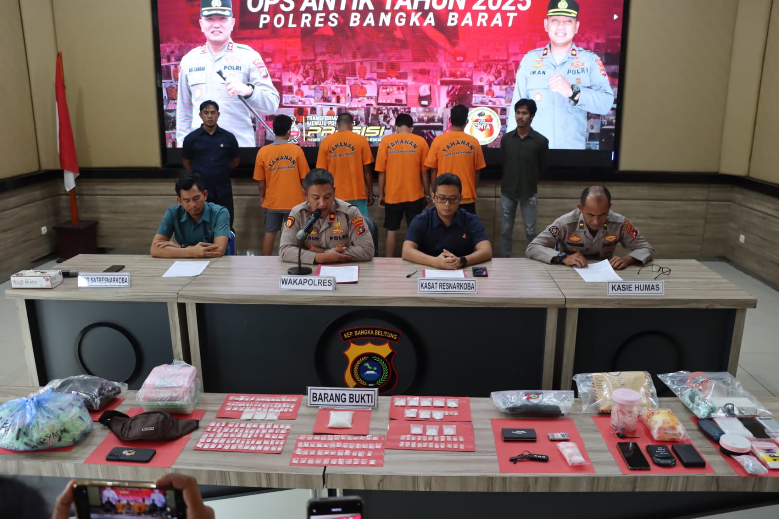 Polres Bangka Barat Pamer Hasil Ops Antik 2025