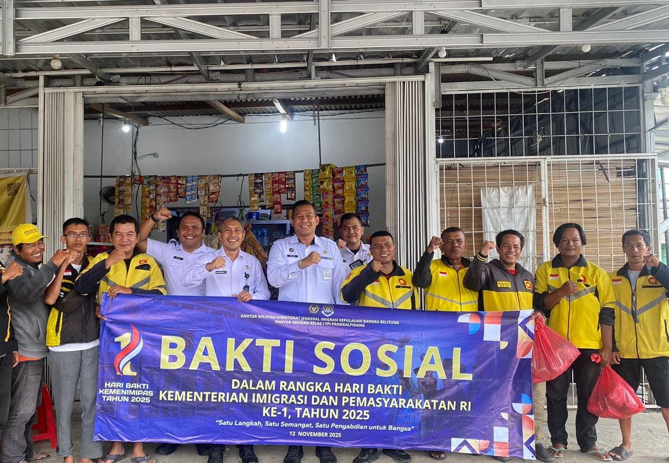 Semarak Hari Bakti Imigrasi dan Pemasyarakatan, Imigrasi Pangkalpinang Gelar Bakti Sosial