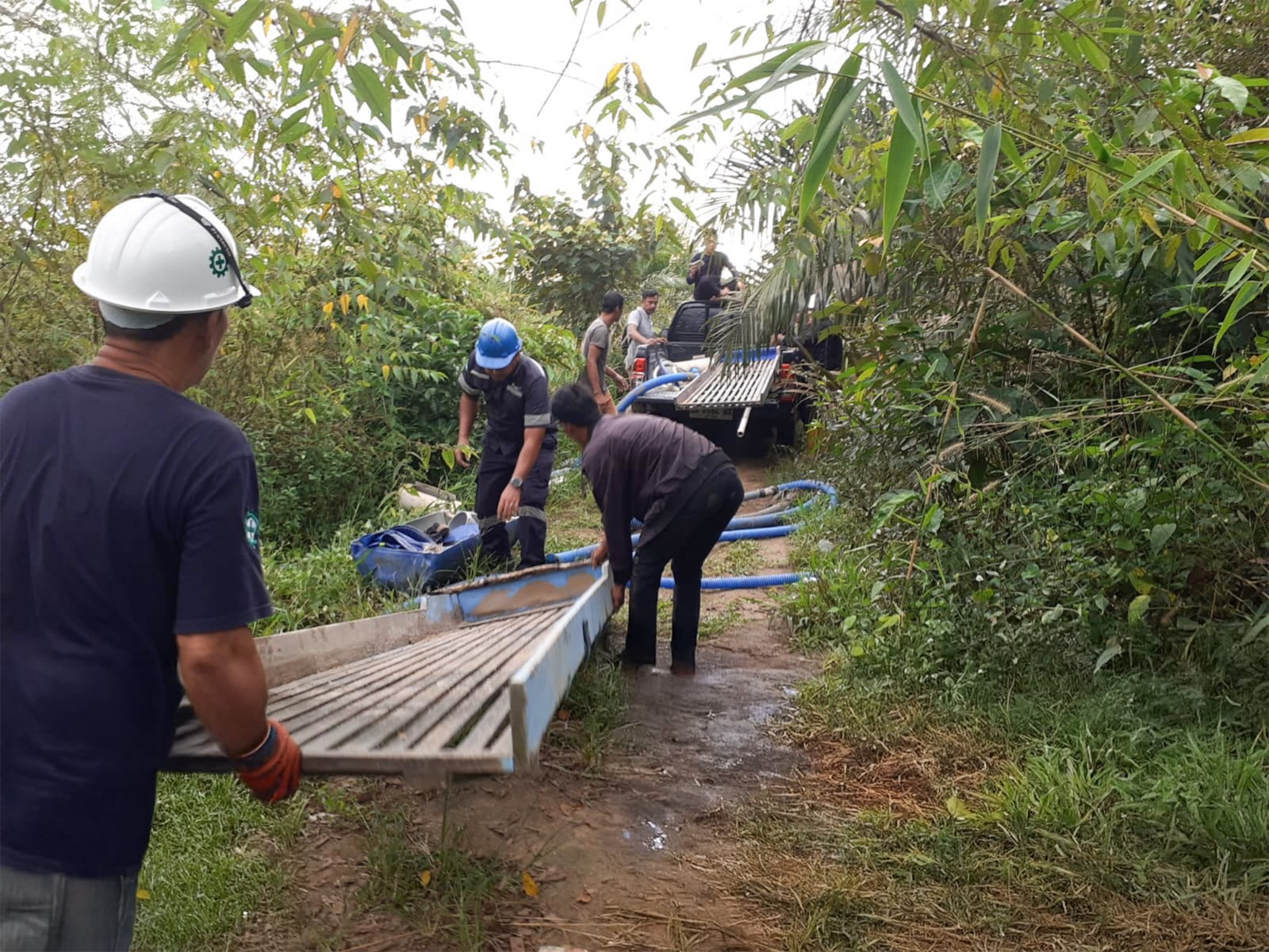 PT Timah Tbk Bersama Timgab Tertibkan Tambang Ilegal di Belitung