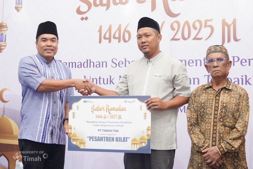 Dukung Kegiatan Pesantren Kilat Ramadhan, PT Timah Serahkan Bantuan untuk Taman Bacaan Menara Bestari Beltim