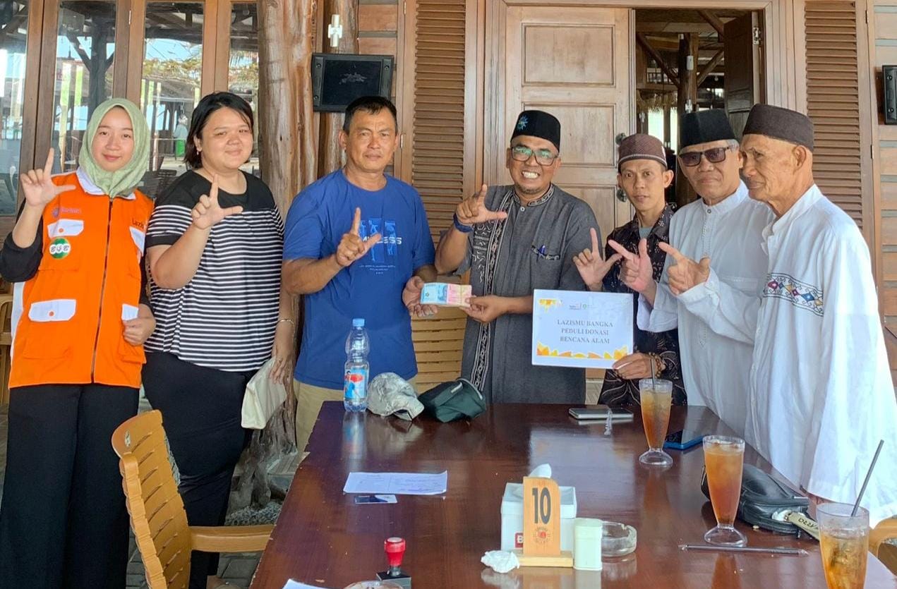 Donasi Resto dan Caffe Samudra Salurkan Bantuan Lewat Lazismu Bangka