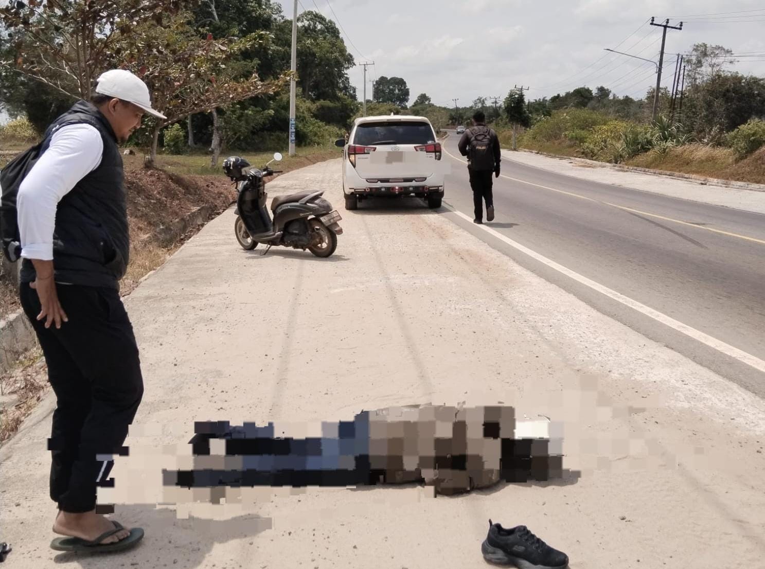 Dugaan Tabrak Lari di Jalan Pantai Arung Dalam, Warga Toboali Meninggal Dunia