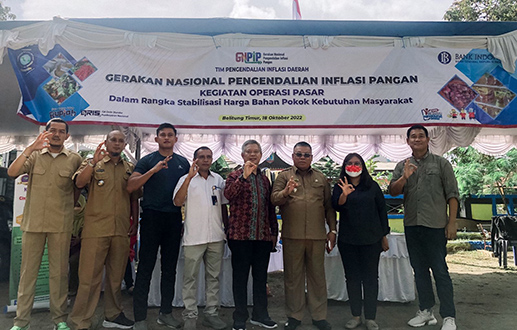 Kendalikan Inflasi Pangan, Operasi Pasar Kembali Digelar di Kabupaten Belitung dan Belitung Timur